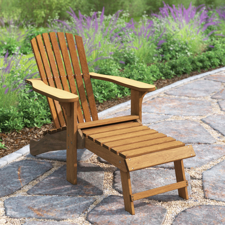 Adirondack chair with built in ottoman new arrivals